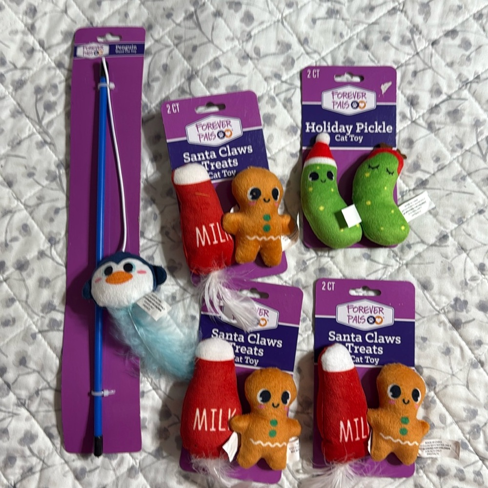 Forever pals Cat Toy Set - Blue and Red